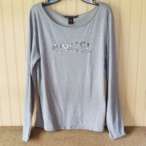 Victoria's Secret Angel pj top medium gray…